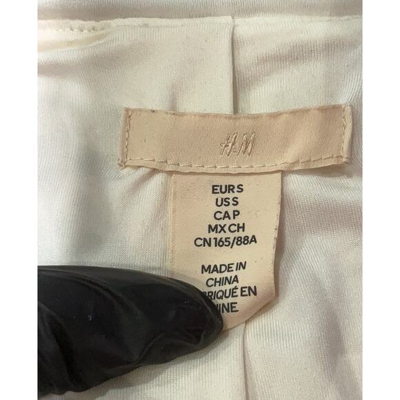 H&M TIE-FRONTED SEQUINED JACKET TOP SEQUIN RIBBON Small - Picture 5 of 5